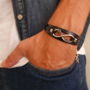 Men's Infinity Bracelet - Men's Bracelet - Men's Jewelry - Men's Gift - Boyfriend Gift - Husband Gift - Friendship Jewelry - Present For Men