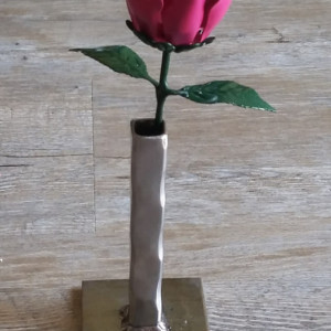 Pink Steel Rose