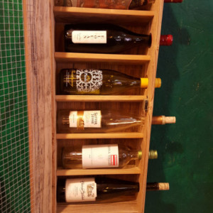 Handcrafted Rustic Wine Cabinet