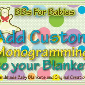 Add Custom Monogramming to your Blanket