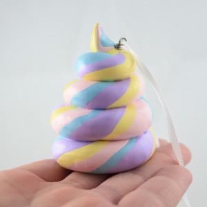 Unicorn Poop Ornament - Whimsy - Gifts for Her - Gag Gift - Whimsical