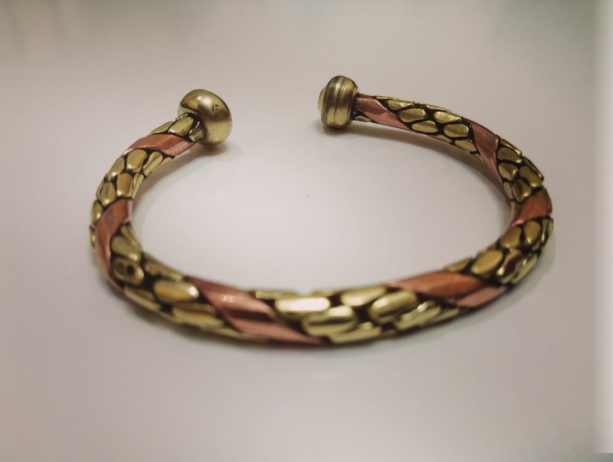 Thin lightweight adjustable unisex brass bracelet, Boho chic stacking cuff, boyfriend girlfriend gift, vintage triable berber inspired