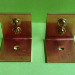 Set of 2 HEAVY DUTY Solid Copper Ceiling Mounting Brackets FREE Shipping to U S Zip codes