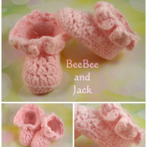 Fairy Baby Booties 0-3 Months