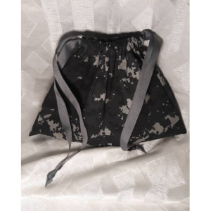 Handmade Drawstring Pouch For Men, Hand Sewn Thick Drawstring Bag, Unisex Accessories Bag, Mens Durable Drawstring Digital Camo Travel Bag