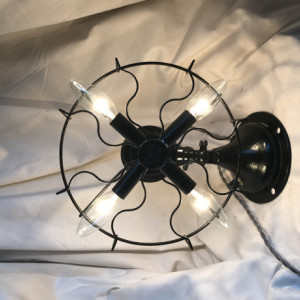 Upcycled Polar Cub Fan Lamp