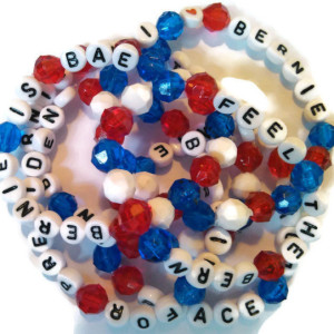 Bernie Sanders Bracelet Set of 3 - Red White and Blue