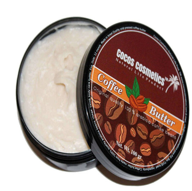 Coffee Body Butter, Natural Coffee Butter, by Cocos Cosmetics Coffee Bean Butter, Anti Cellulite Coffee Butter