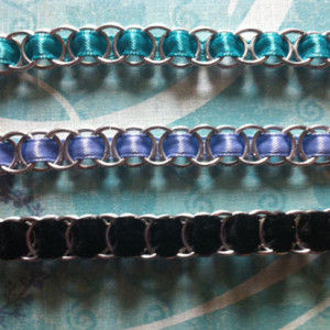 Chainmaille & Ribbon Bracelet