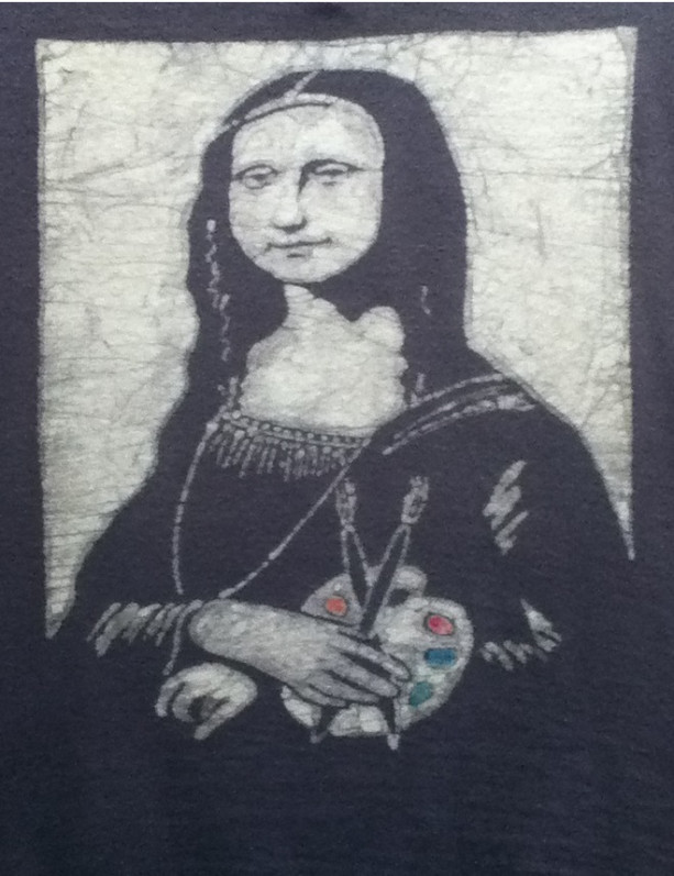 Mona Lisa Custom Batik Tshirt
