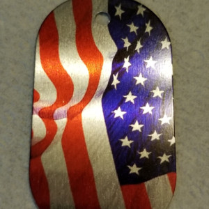 Military Dog Tag Necklace – Pledge Allegiance To The Flag 