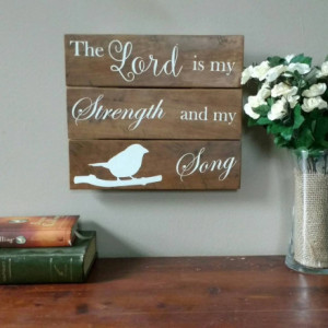Encouragement Gift - Sympathy Gift - Christian Gift - Rustic Wood Sign - Christian Home Decor - Scripture Sign - Gift under 30