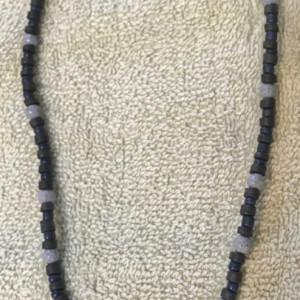 Celtic Cranes Intertwined handmade beaded necklace 