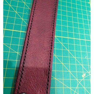 Custom Handmade Leather Wrist Strap w/ snap closure