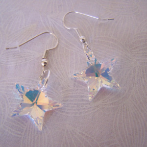 Swarovski Crystal Star Earrings