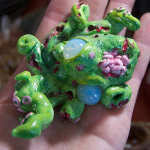 Zombie Octopus Sculpture 