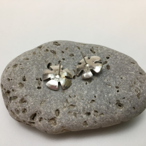 Silver Buttercup Earrings