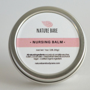 Nursing Balm - Natural, Vegan and Organic Nipple Balm for Breastfeeding Moms