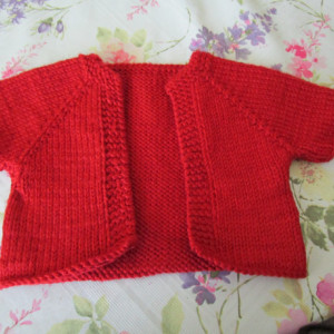 Hand knit 6-9 month-old sweater