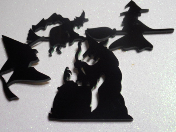 witch charms,laser cut,black cats,bat charms,halloween,