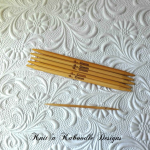 6US (4 Inches SHORT) DoublePointed Knitting Needles Bamboo