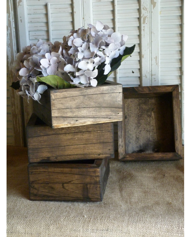 Wooden Box, Storage Box, Cottage Chic Decor, Wedding Decor, Wooden Planter Box, Rustic Wedding Center Piece