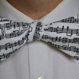 Music Bow Tie, Musical Bow Tie, Men's Bow Tie, Self-Tie Bow Tie, Self Tie Bow Tie, Men's Tie, Men's Necktie, Black Bow Tie, White Bow Tie,