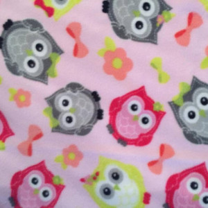 Fleece Owl Print Blanket