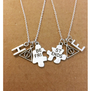 Two Harry Potter Charm Necklace