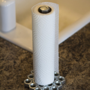 Nuts and Bolts Paper Towel Holder