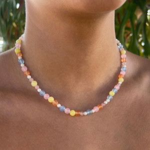 Jade Stone Handmade Beaded Necklace 