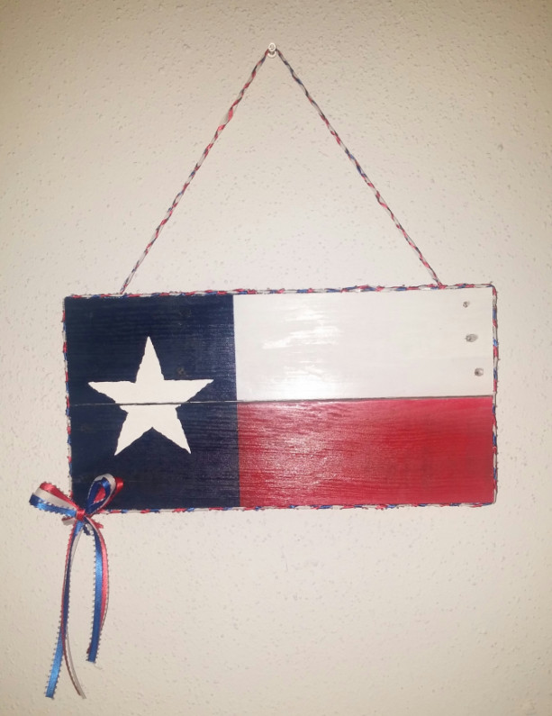 Wooden Texas Flag Wall decoration