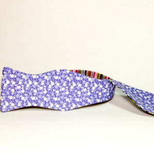 reversible bow tie purple flower tie magnet bow tie magnet bowtie polka dot tie self tie bow tie self tie bowtie striped bow tie handmade
