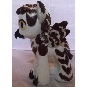 Custom OOAK My Little Pony Figure: Snowy Owl Griffon