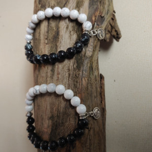 Yin & Yang stretch bracelet