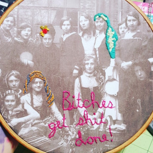 B*tches Get Sh*t Done Embroidery Hoop Art