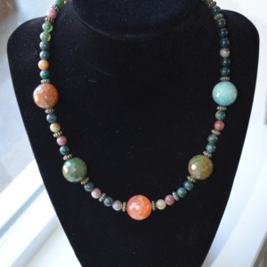 N6- Faceted Agate Necklace