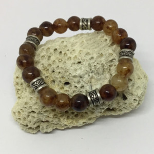 Jade bracelet, natural jade beads, brown jade bracelet, earth day bracelet, unisex bracelet, Jade bracelet