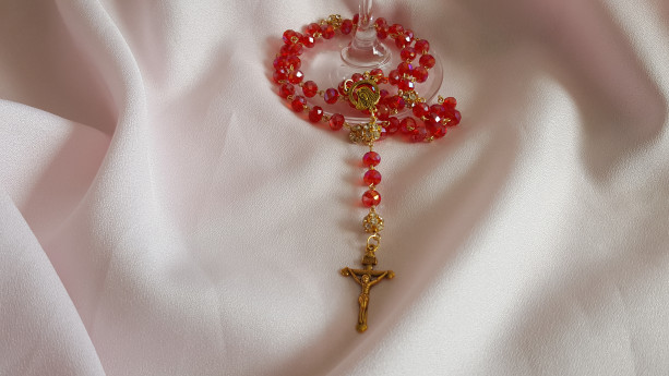 Red Rosary Beads