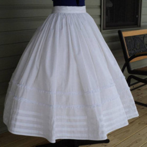 Extra Full Petticoat with Tucks ~ Made to Order in Premium Cotton Fabric