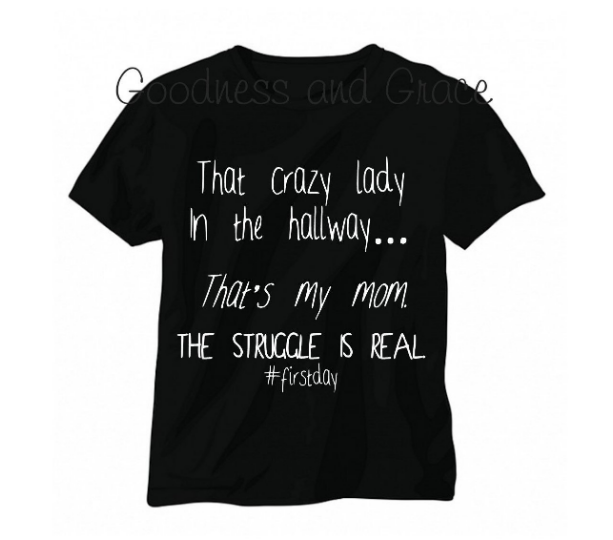 The Struggle is Real First Day of School Shirt
