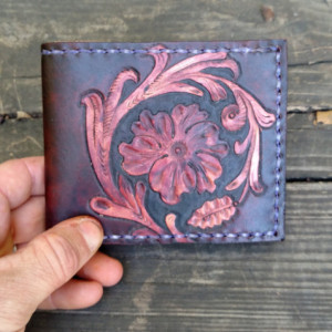 Leather tooled billfooled