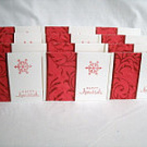 1/2 PRICE CARD SALE!! Set of 12 "Happy Hanukkah" cards #4415