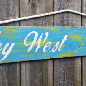Handmade Shabby Key West Rustic Pallet Sign