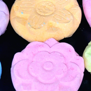 Flower Bath Bomb Set- 5 3oz-4oz Flowers-Variety- For Her- Valentine's Day- Sensitive Skin- Present- Gift-Fairy