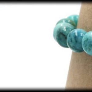 Turquoise Solid Bracelet for Depression and Panic Attacks