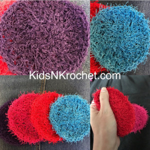 Eco-Friendly face scrubby / pot and pan scrubby / Dish washing scrubby set of 4