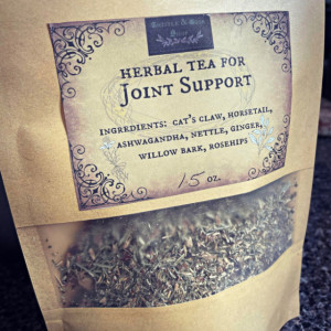 Joint Support Herbal Tea Blend,  tea blends, organic herbs, tisane, great for joint care and support
