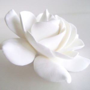 Gardenia Hair Clips Bridal Hair Accessories Wedding Hair Flower Handmade Clay Gardenia