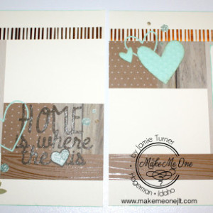 Home Is Where the Heart is Pre-Made Scrapbook Pages